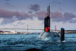HMCS Windsor in Halifax Harbour by Shawn M. Kent