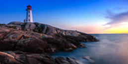 Peggy's Cove Lighthouse Sunset by Shawn M. Kent