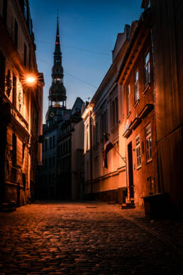 Photogenic Alley in Riga by Shawn M. Kent